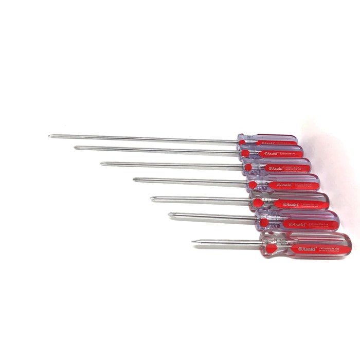 obeng plus 6mm obeng + 6mm obeng plus panjang 250mm original asaki