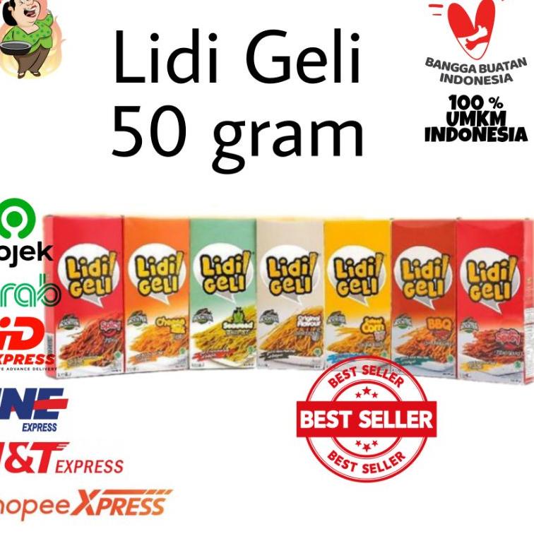 

✨MEGA SALE✨ Lidi Geli 50gr / Mie Lidi Snack Kekinian / Mie Lidi Terlaris