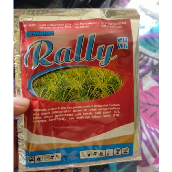 RALLY 20WG Petrokimia Kayaku Herbisida Gulma Padi isi 5 gram