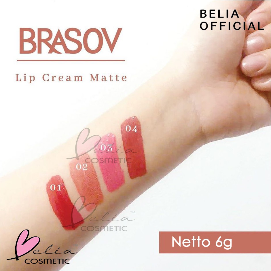 ❤ BELIA ❤ BRASOV (✔️BPOM) Lip Cream Matte Fresh &amp; Long Lasting 6g | lipcream mate brasov