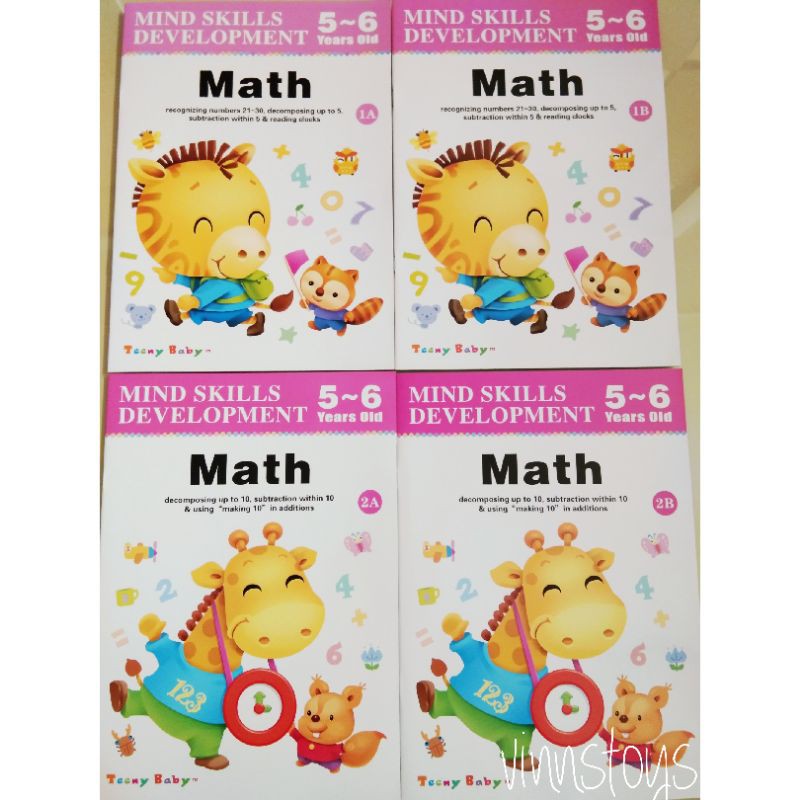 Mind Skills Development book, buku matematika anak, mind book, math book