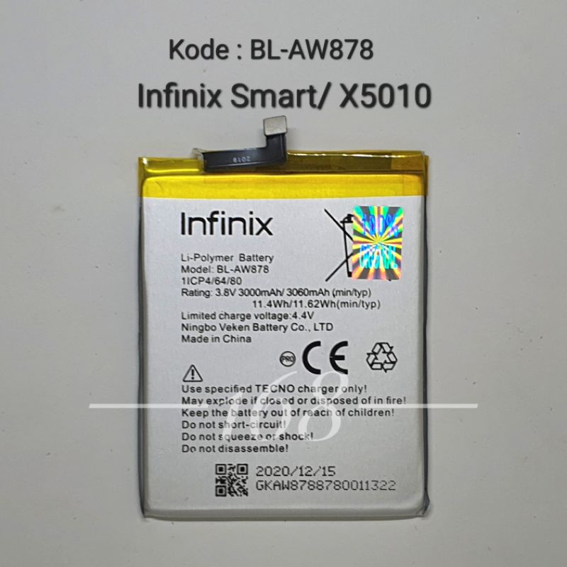 Baterai Batre Infinix BL AW878 Infinix Smart X5010 Batere Infinix BLAW878 Original Battery