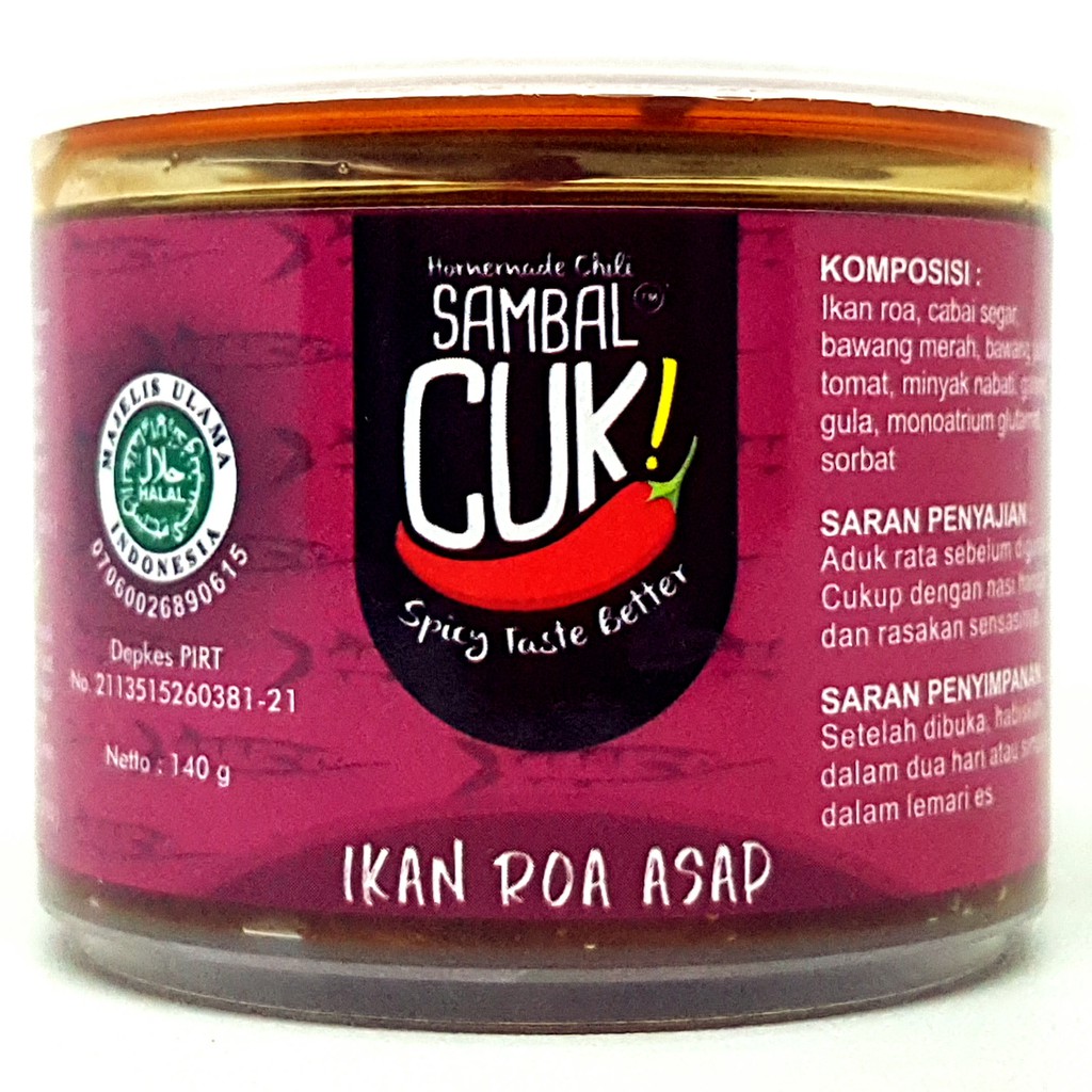 

CUK SAMBAL IKAN ROA ASAP 140gr | SAMBEL PEDAS PEDES MAKASSAR PISANG