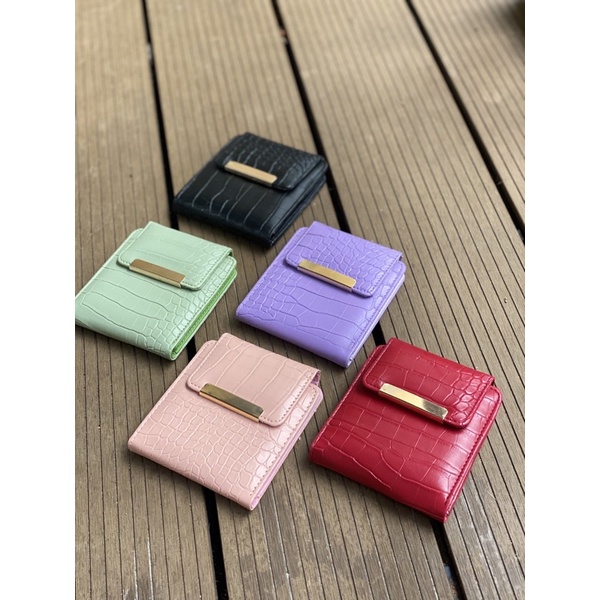 Dompet Mini Wanita Murah Motif Croco Terbaru Cocok Untuk Kondangan MELATI ORIGINAL by ANDARI