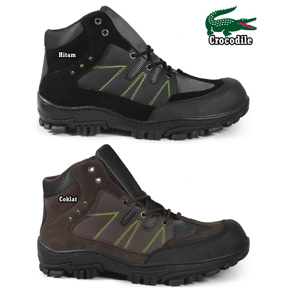 SM88 - COD Sepatu Boots Cowok Keren Crocodile Maung PDL Bots Safety Pria Outdoor Hiking Tracking