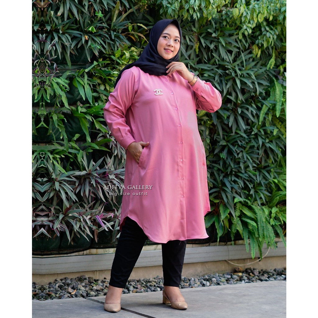 ADEEVA Pocket Tunik Jumbo Original 4 Ukuran