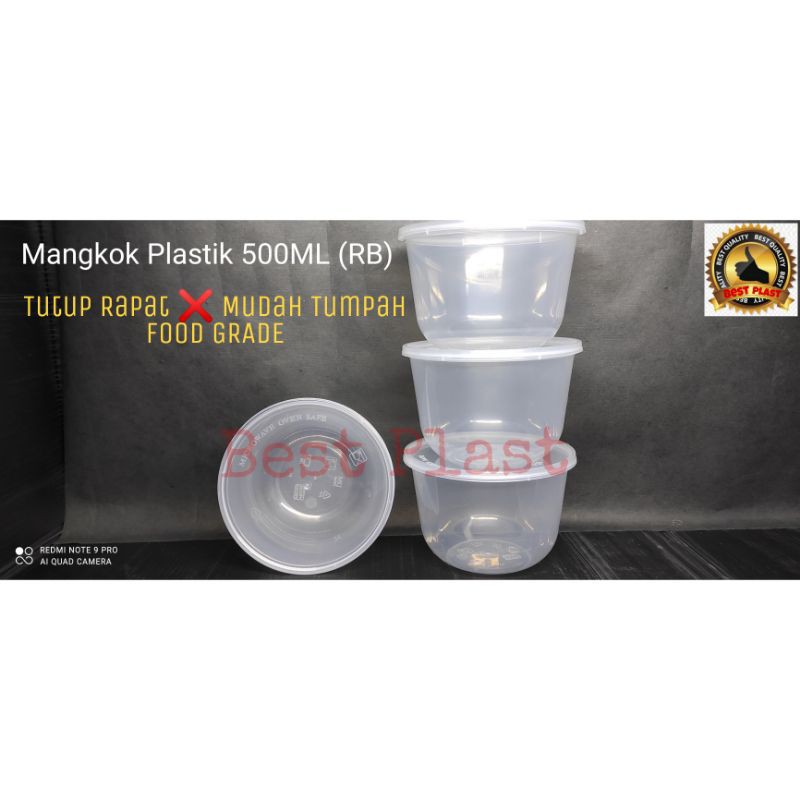 mangkok plastik 500ml Round bowl/thinwall bowl 500ml