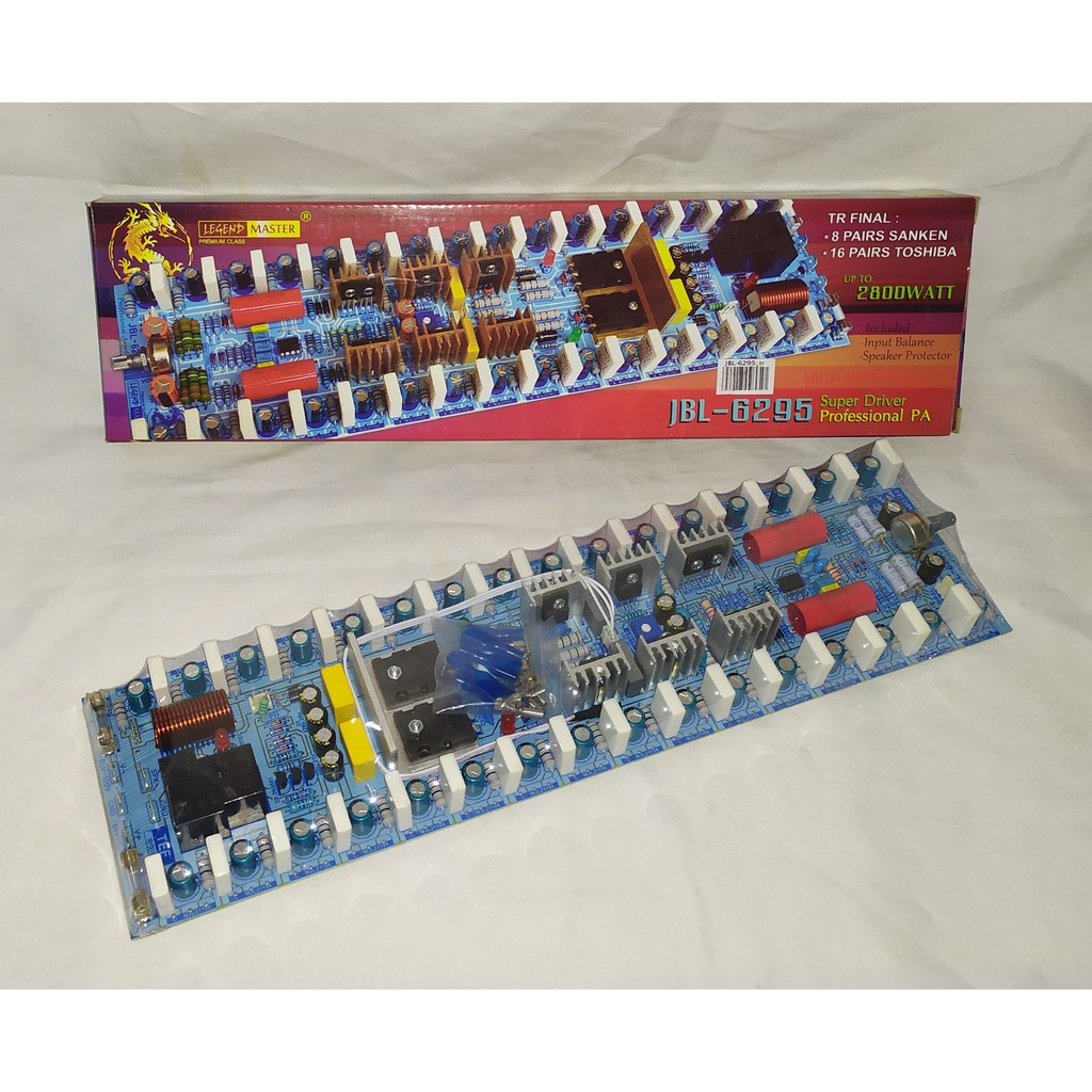 KIT POWER AMPLIFIER JBL-6295 Tanpa TR TOSHIBA 2400W Super Driver Professional PA Type JBL-6295