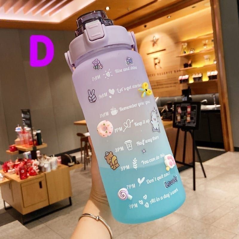 BOTOL AIR MINUM VIRAL DENGAN STICKER 2D + 3D ORIGINAL