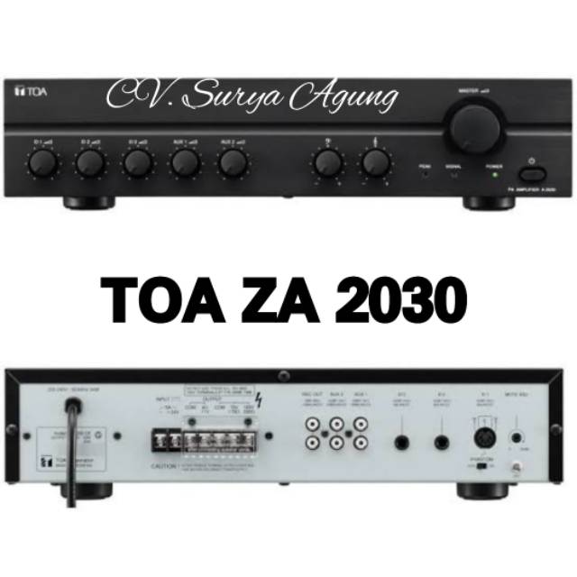 ZA 2030 Amplifier TOA/ AMPLI TOA/POWER TOA/ MIXER AMPLIFIER TOA