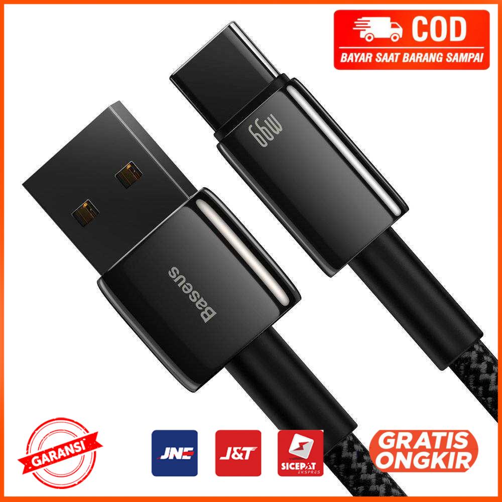 Baseus Tungsten Series Kabel Charger USB Type C 66W - CATWJ-B01