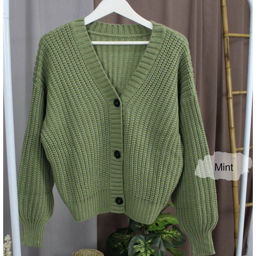 [COD] Nakara Cardigan Rajut Premium Malika Crop Nacara Cardi 3 GATE TEBAL