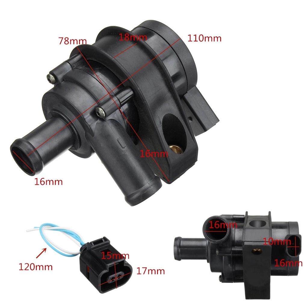 ⭐Ready⭐1K0965561J Engine Cooling Water Pump Fits For Jetta Passat Golf Audi A3 Q3 2004-2014