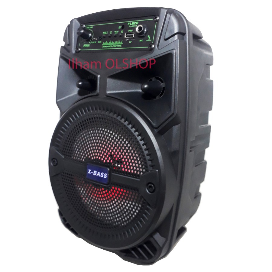 Speaker Fleco Super Bass F-6011 Bluetooth Speaker + Mic