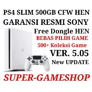 Dijual PS4 SLIM 500GB Garansi Resmi Sony Indonesia CFW HEN FULL GAME Diskon