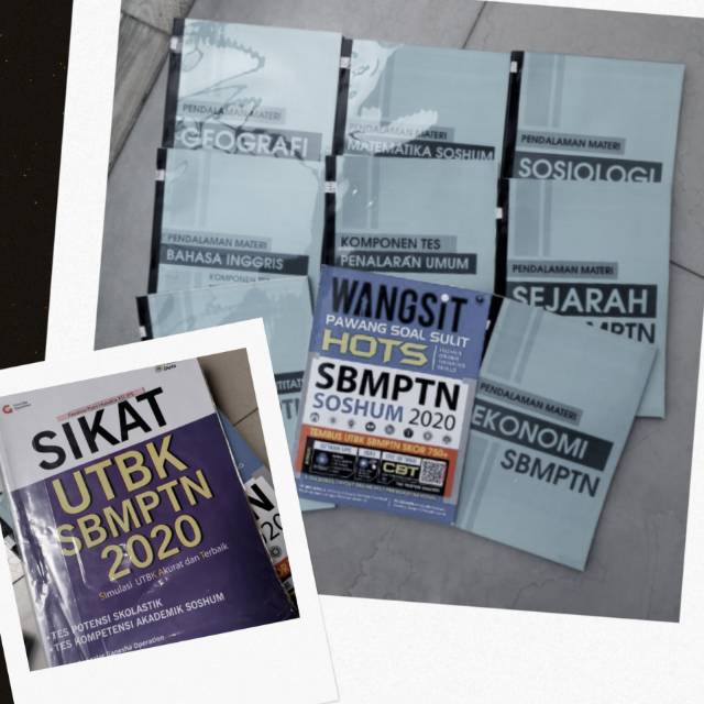 PRELOVED BUKU WANGSIT GRASINDO SBMPTN SOSHUM 2020 BONUS BUKU SIKAT UTBK GANESHA OPERATION GO MURAH