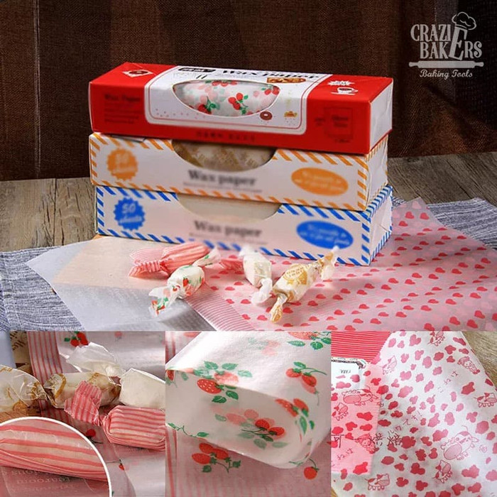 

Yrfs4e Food Grade Wax Paper Kertas Minyak Makanan (50 Kertas /Box) - Candy D5Sbtc