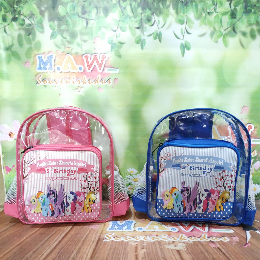TAS SOUVENIR ULANG TAHUN / Tas Ransel mika tebal / Tas Souvenir / Tas Ulang tahun / TAS ULTAH / tas