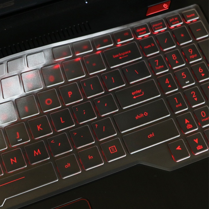 Cover Pelindung Keyboard Gaming Bahan Silikon Ultra Tipis Anti Air / Debu Untuk ASUS FX63 FZ63 ZX60 15.6Inch