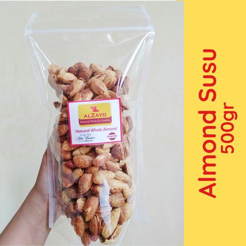 

Selma Almond in Shell Milk Flavour Kacang Almond Panggang Cangkang 500gr Plastik Standing Pouch