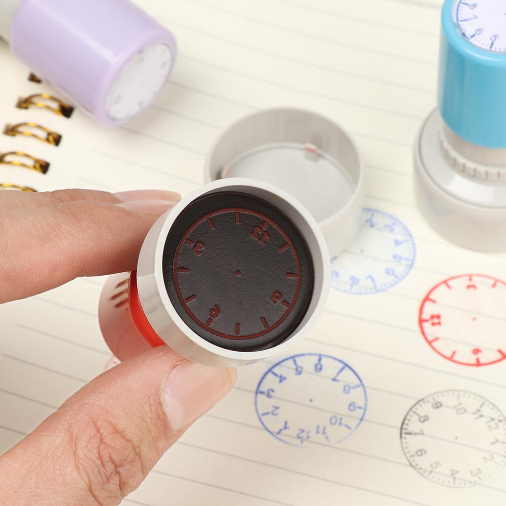 Hadiah Stempel Jam Nanas Stempel Mainan Anak Mengajar Segel Clock Dial