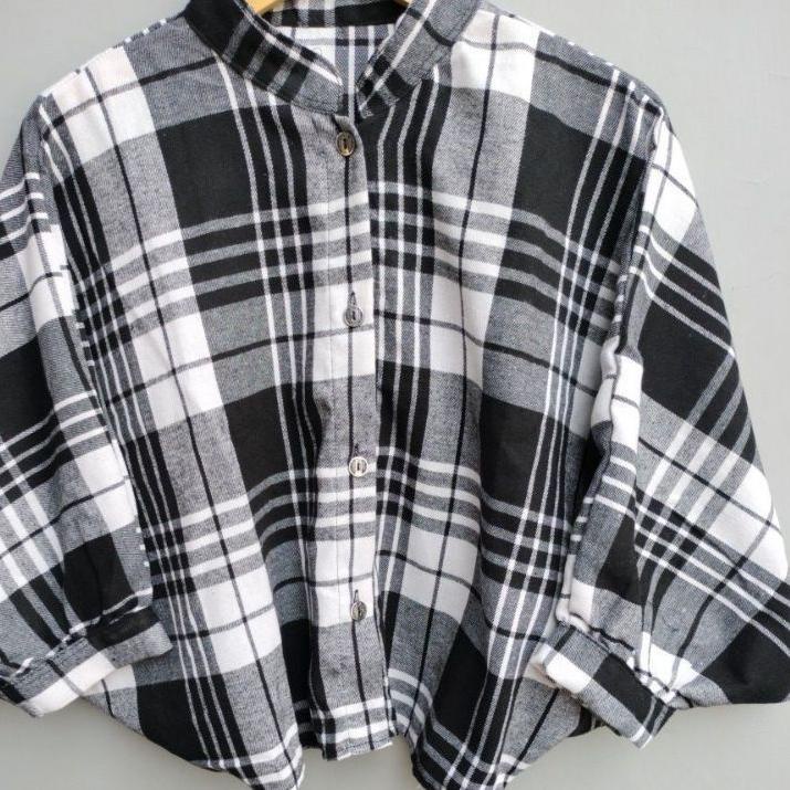 (MURAH) KEMEJA TAMARA BATWING FLANEL OUTER || KEMEJA KOTAK BESTSELLER