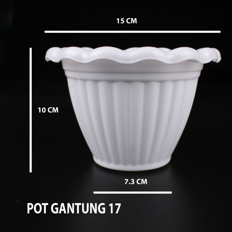 pot gantung renda no 17