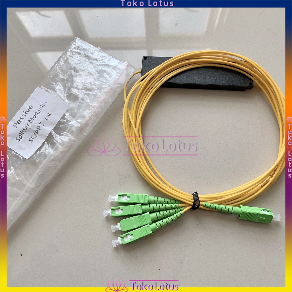 Passive splitter / pasif spliter 1:4 fiber optic SC APC [Bisa Bayar Ditempat]