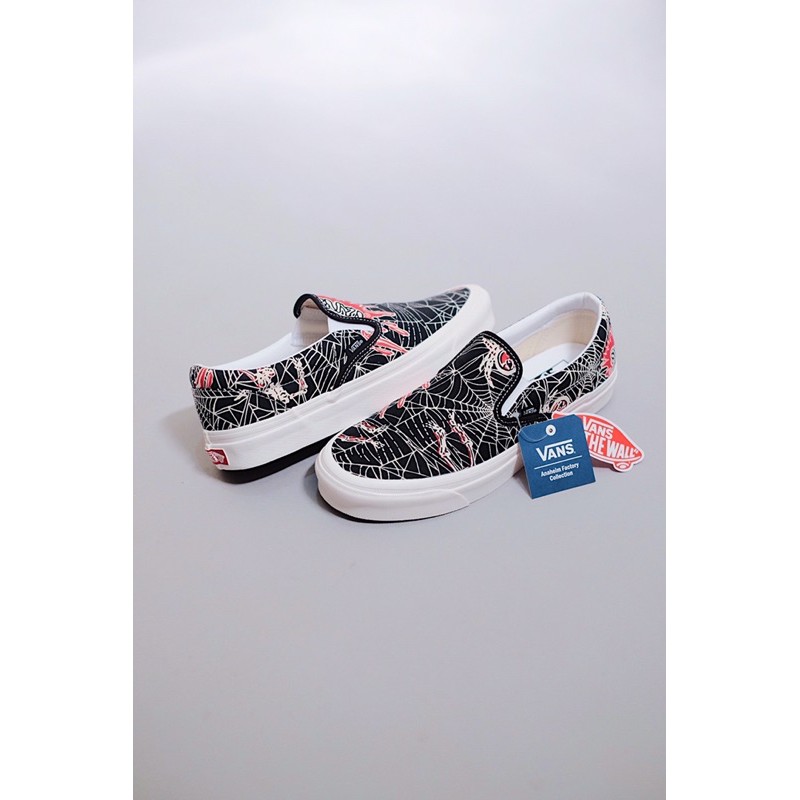 Vans Slip On 98 DX “Anaheim Factory” OG Spider Web Black - 100% ORIGINAL / AUTHORIZED ITEMS