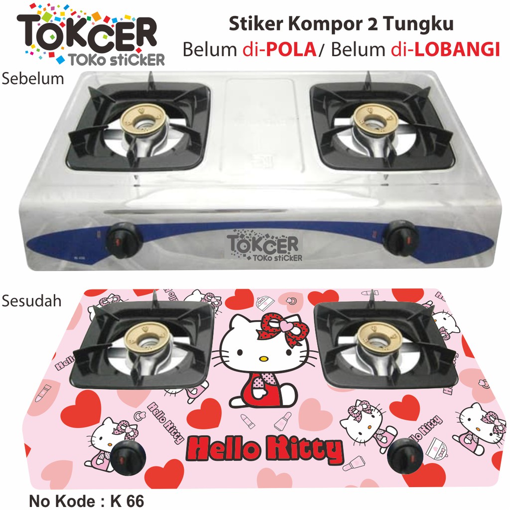 Stiker Kulkas dan Kompor  HELLO KITTY