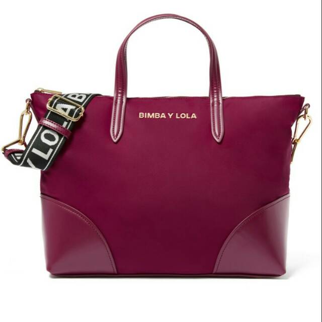 Bimba Y lola raspberry shopper bag