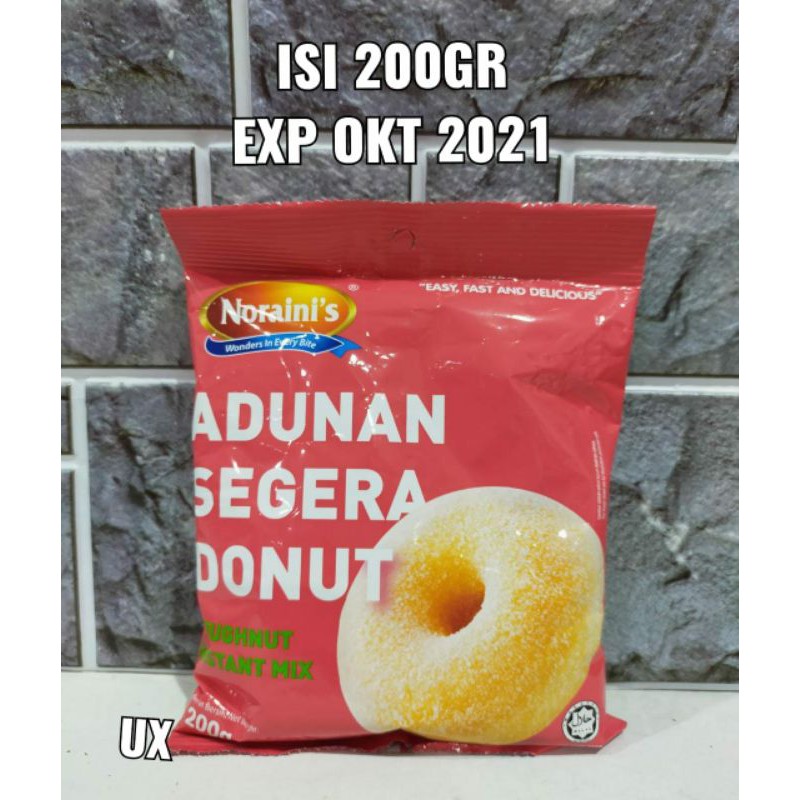 

adunan segera donut / adonan instant donat