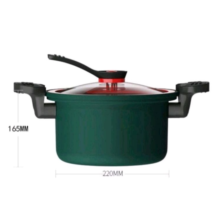 Panci Presto / panci kukus / Panci Presto Pressure Cooker Pot Totipotent 3.5 Liter Melunakan Daging Anti Lengket