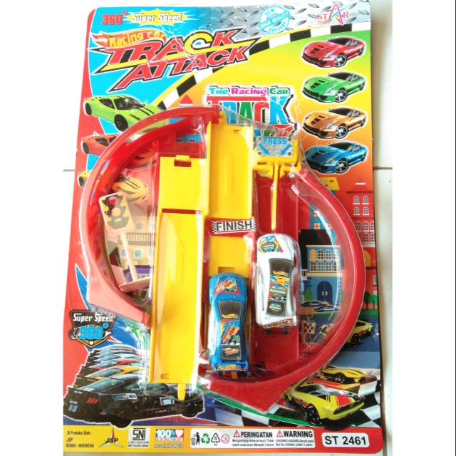 ST 2461 Mainan anak edukasi mobil race mobil balap ada lintasanya mirip hot wheels