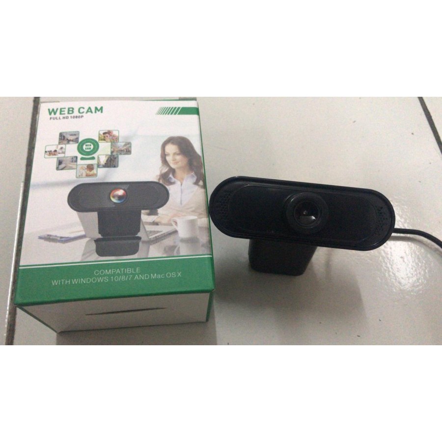 Webcam 1080p USB Web Cam Rotatable Computer Camera with Mic
