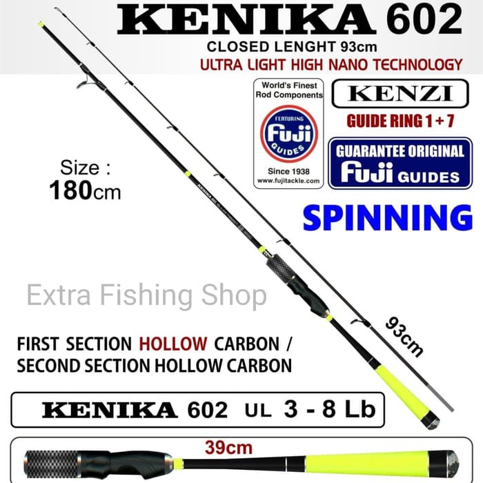Dijual JORAN KENZI KENIKA 180CM 3-8LB ULTRALIGHT CINCIN FUJI terbaik