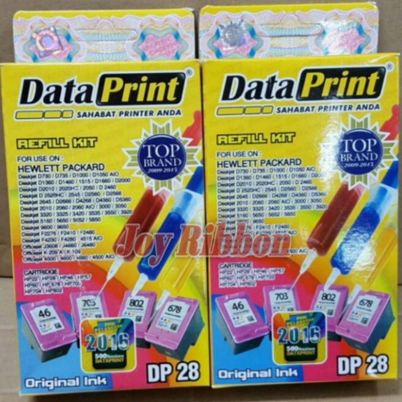 Tinta Refill Data Print DP 28 Color Untuk HP