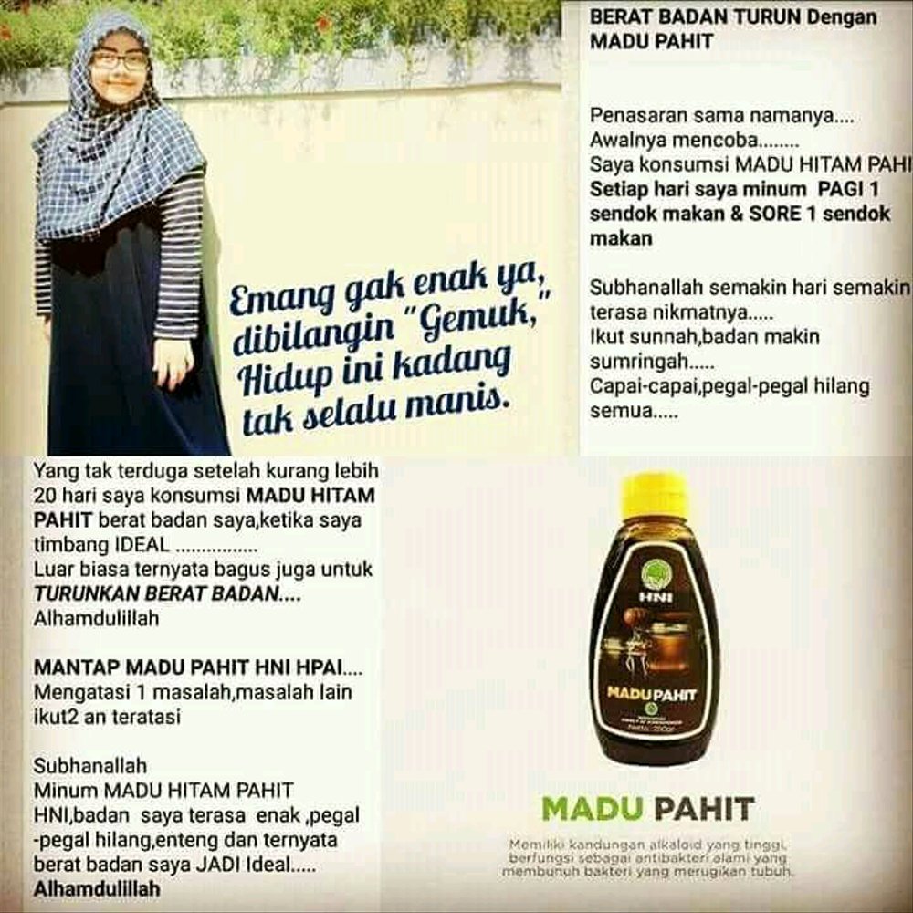 

Nafariz724 Madu Pahit Hni Hpai Herbal Rematik Dan Bantu Lemah Syahwat 250Gr