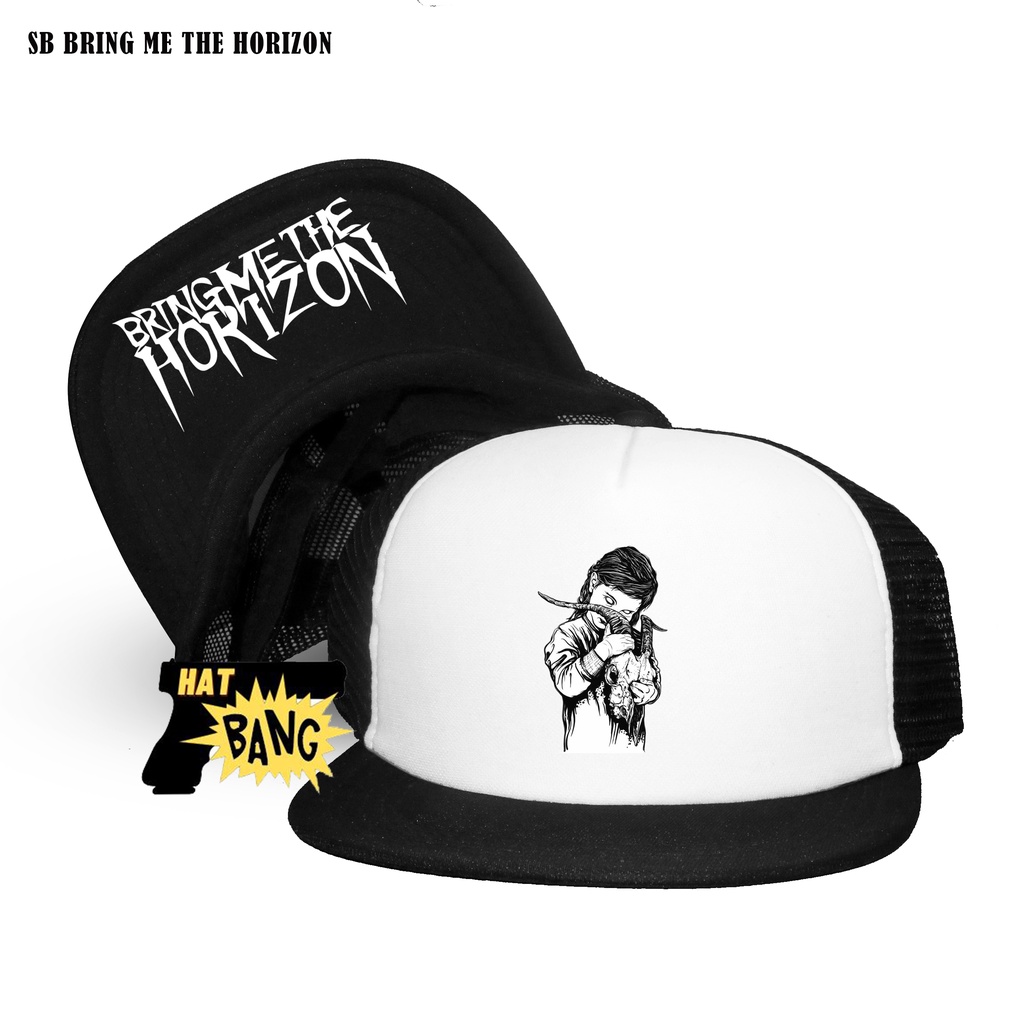 Topi Snapback Bring Me To Horizon / Topi BMTH / Snapback BMTH / Topi Jaring / Topi Band / Topi Band / Snapback Band / Snapback / Topi / Topi Pria / Topi Keren / Snapback keren