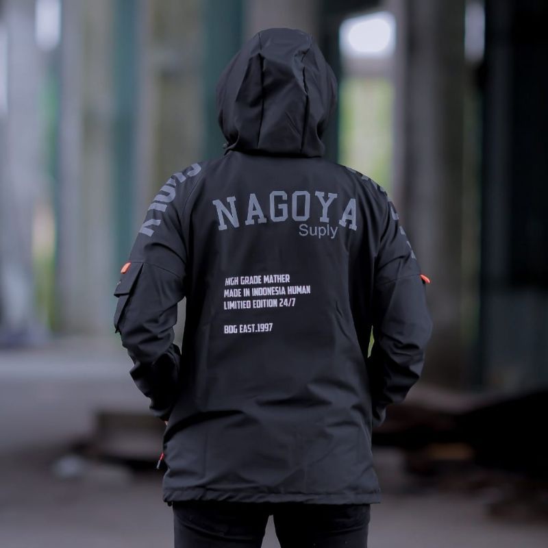 COD Jaket Pria Parasut Nagoya Optimize Waterproof / Jaket Distro / Jaket Gunung / Jaket Outdoor / Jaket Erigo