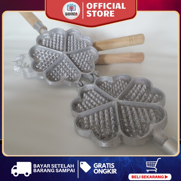 CETAKAN WAFFLE CETAKAN KUE MOTIF LOVE CETAKAN ANTI LENGKET