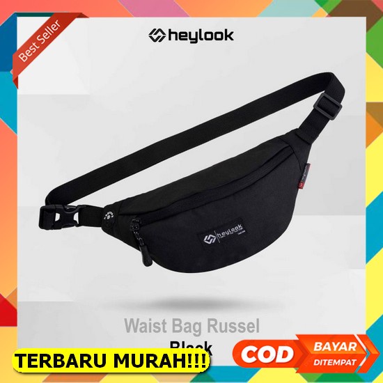 Tas Selempang Sling Bag Tas Simpel Tas Kecil Tas Hitam Ts016 Tas Selempang Pria Sling Bag Russel Cow