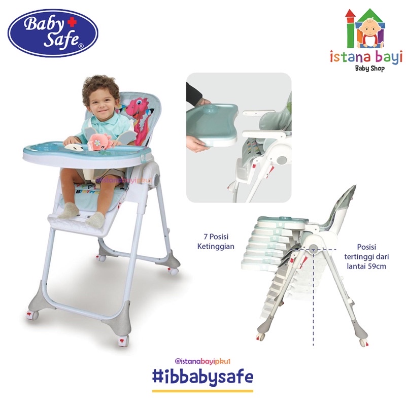 Baby Safe HC006 High Chair - Kursi Makan bayi