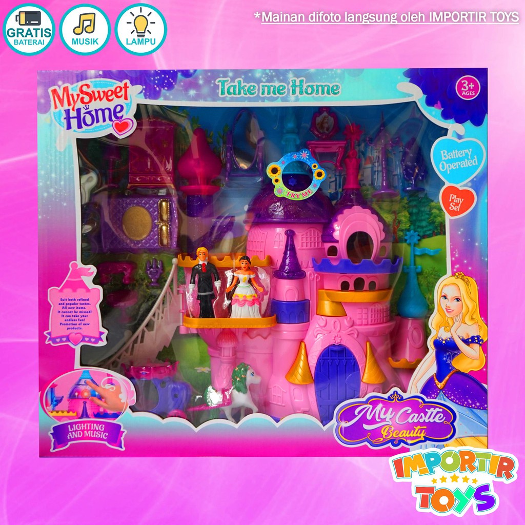 Mainan Istana Boneka MY Sweet Home Princess Castle Play Set Anak