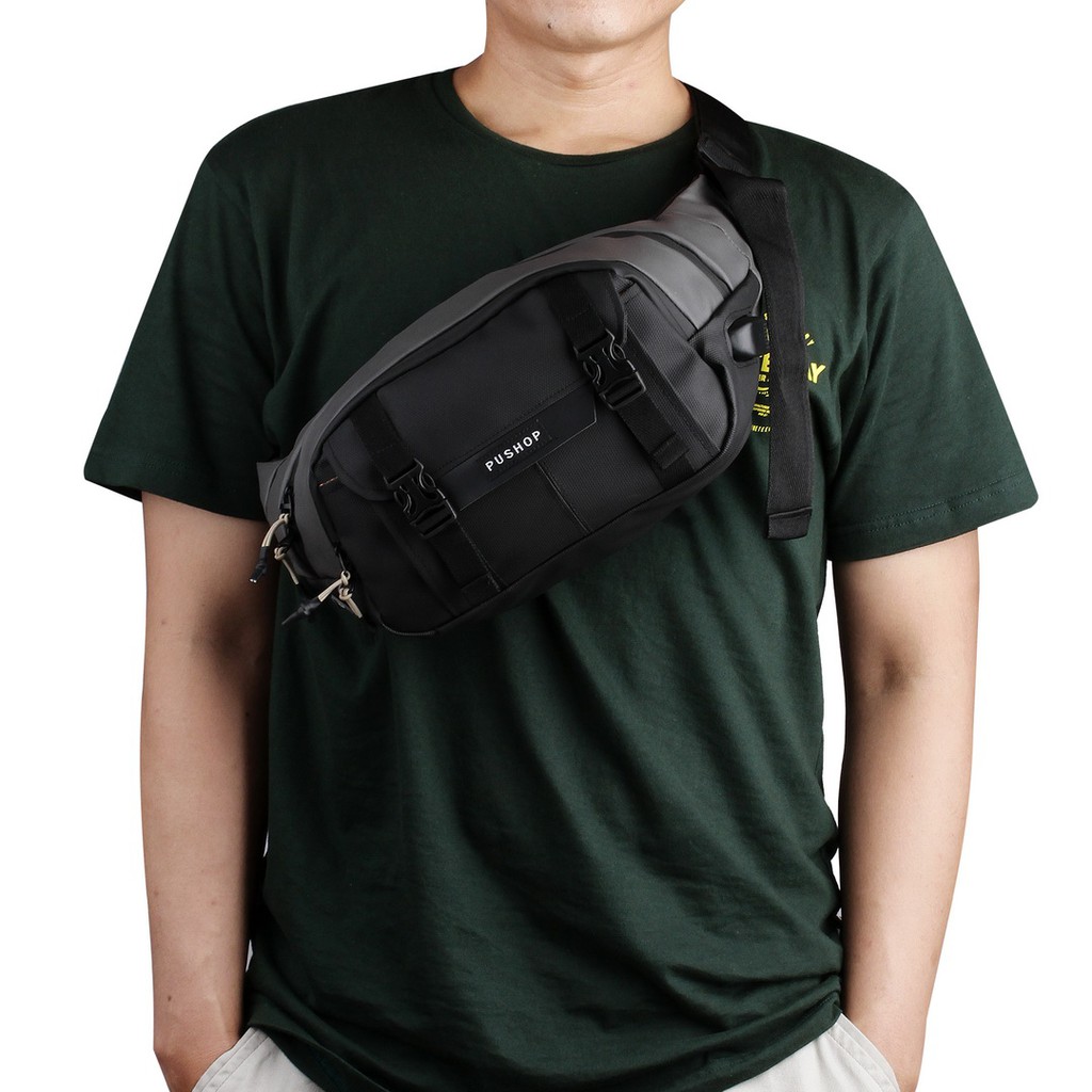 Waist bag Pushop Skate-bro Usb Waterproof Premium