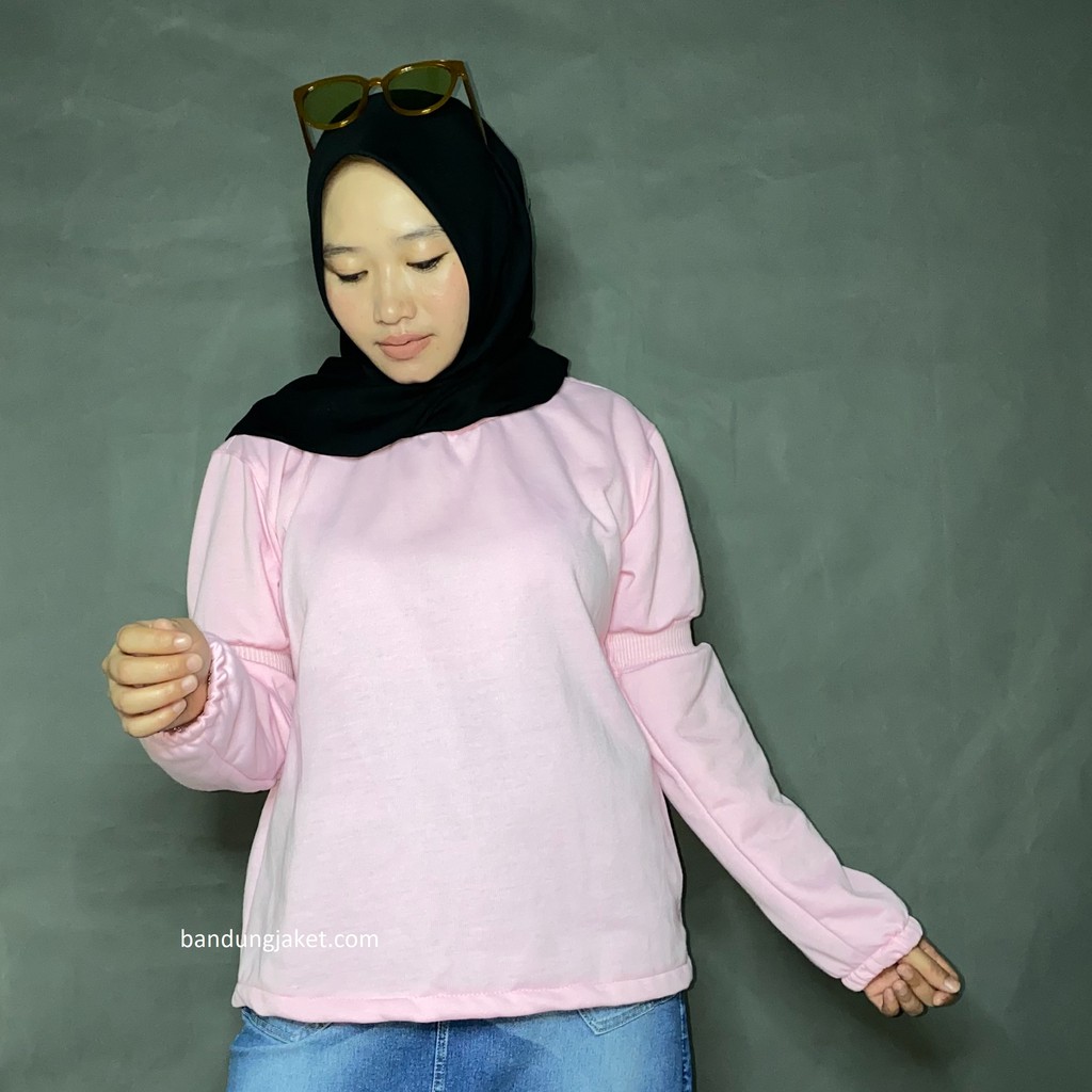 BASIC WRINKLE Rib SWEATER II Sweater Kerut Rib Wanita Zarra Terbaru