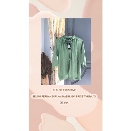 sage blouse
