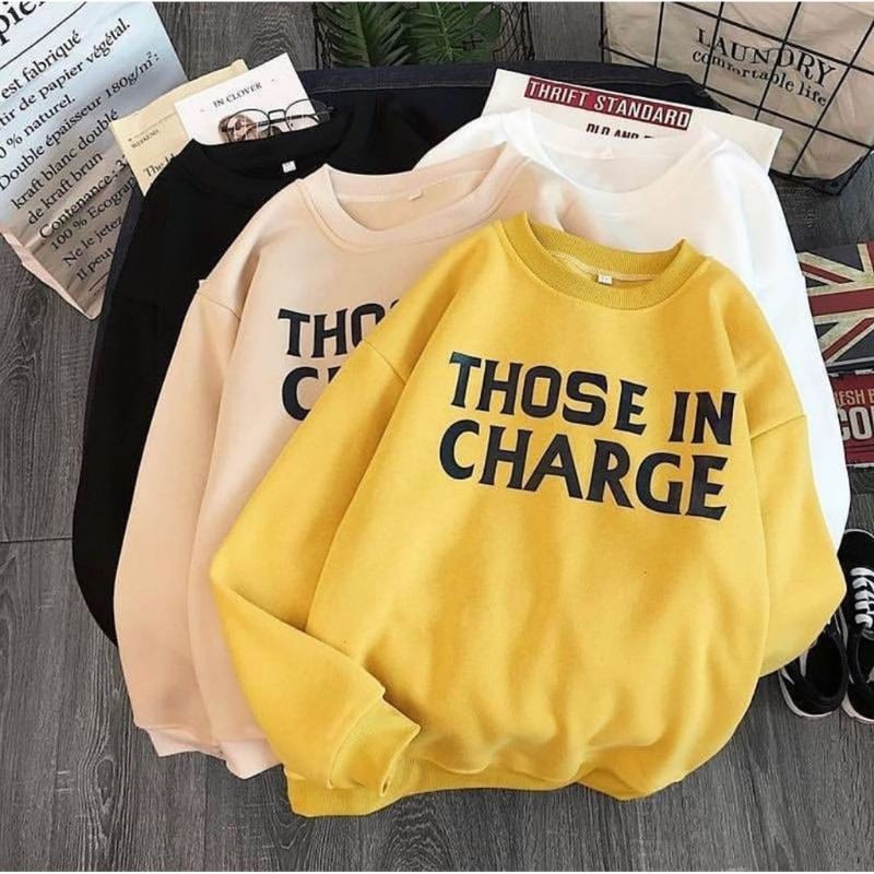 Those in charge sweater pakaian wanita fashion remaja