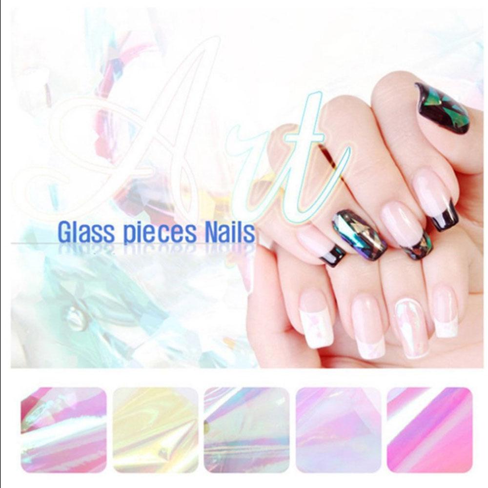 AUGUSTINA Agustin 3D Dekorasi Nail Art Shinning Decal Manicure Tools Kertas Foil Kuku