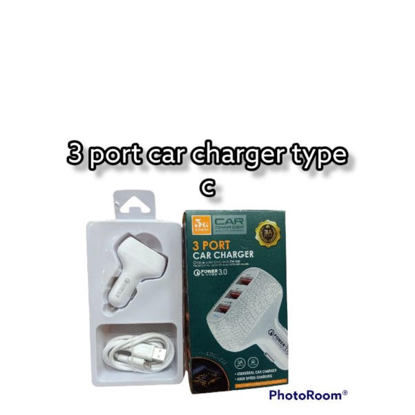 3 PORT CAR CHARGER